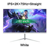 32 Inch 2K 75Hz Desktop Monitor 2560*1440P HDR 100%SRGB 1MS Freesync Game Computer Display IPS VA Curved Straight Screen HDMI/DP